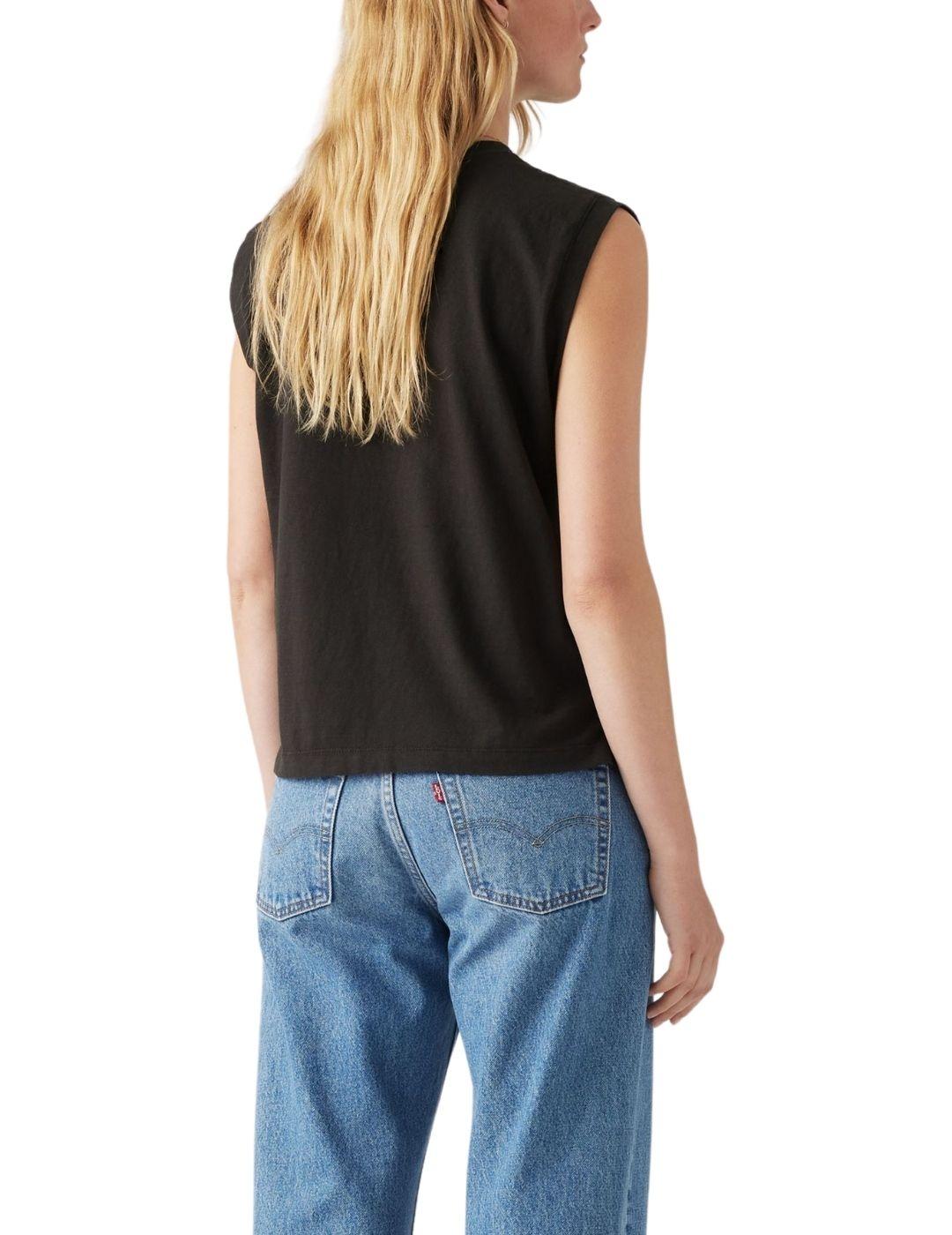 Camiseta Levi's® Boxy Tank para mujer en negro