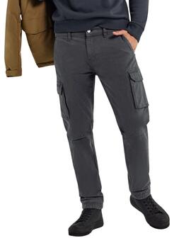 Pantalones cargo hombre Slim Fit gris Bob Gym
