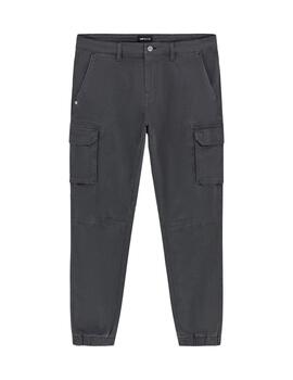 Pantalones cargo hombre Slim Fit gris Bob Gym