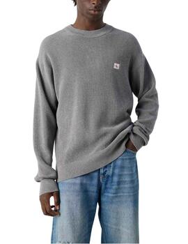 Jersey Calvin Klein de cuello redondo de hombre en gris