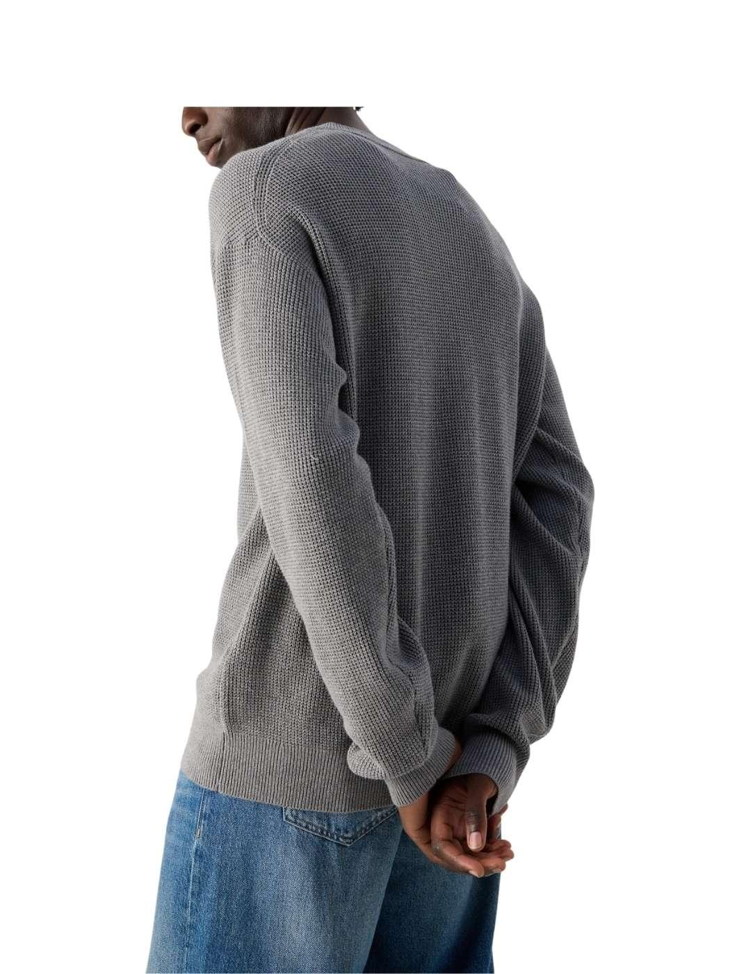 Jersey Calvin Klein de cuello redondo de hombre en gris