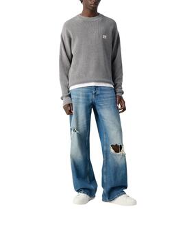 Jersey Calvin Klein de cuello redondo de hombre en gris