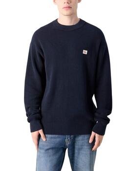 Jersey Calvin Klein de cuello redondo de hombre en marino