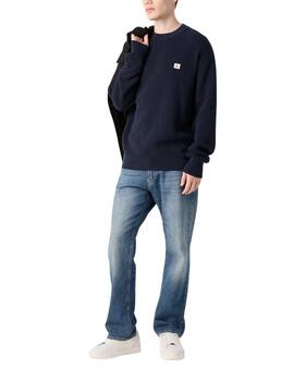 Jersey Calvin Klein de cuello redondo de hombre en marino