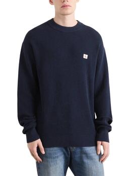 Jersey Calvin Klein de cuello redondo de hombre en marino