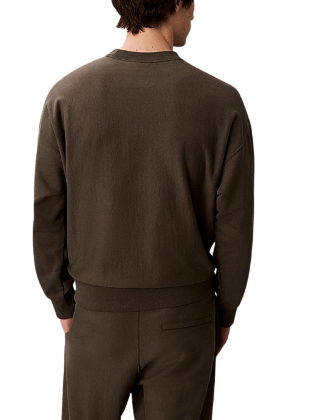 Sudadera Calvin Klein básica de cuello redondo de hombre