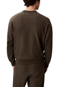 Sudadera Calvin Klein básica de cuello redondo de hombre