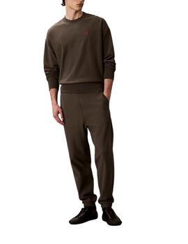 Sudadera Calvin Klein básica de cuello redondo de hombre