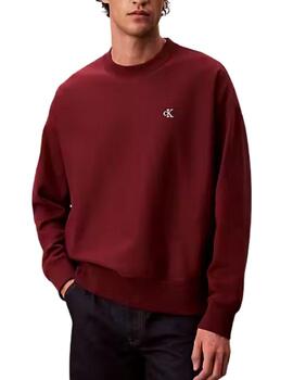 Sudadera Calvin Klein básica de cuello redondo de hombre