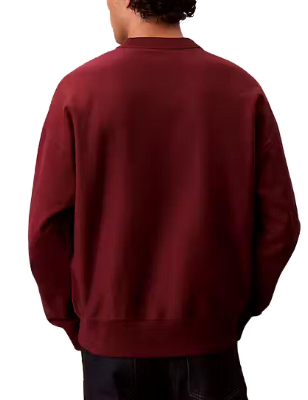 Sudadera Calvin Klein básica de cuello redondo de hombre