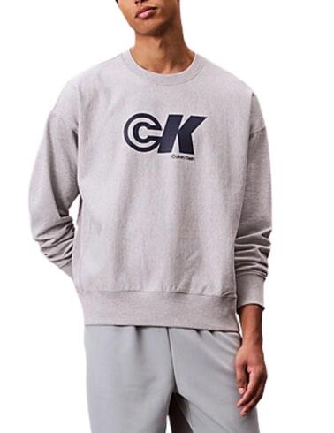 Sudadera Calvin Klein básica de cuello redondo de hombre