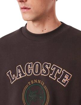 Sudadera Lacoste de cuello redondo con logo en el pecho