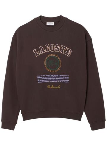 Sudadera Lacoste de cuello redondo con logo en el pecho