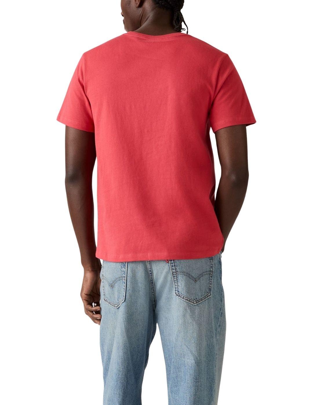 Camiseta Levi's® Short Sleeve Housemarket Tee roja de hombre