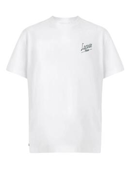 Camiseta Lacoste de hombre en blanco de manga corta