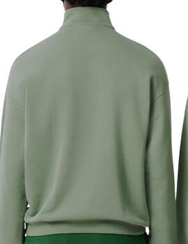 Sudadera Lacoste de media cremallera verde unisex