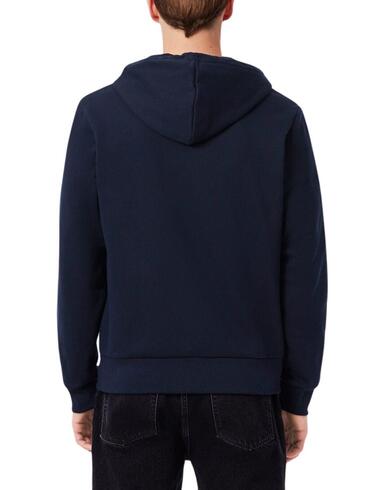 Sudadera Lacoste con cremallera en  color block para hombre