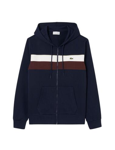 Sudadera Lacoste con cremallera en  color block para hombre