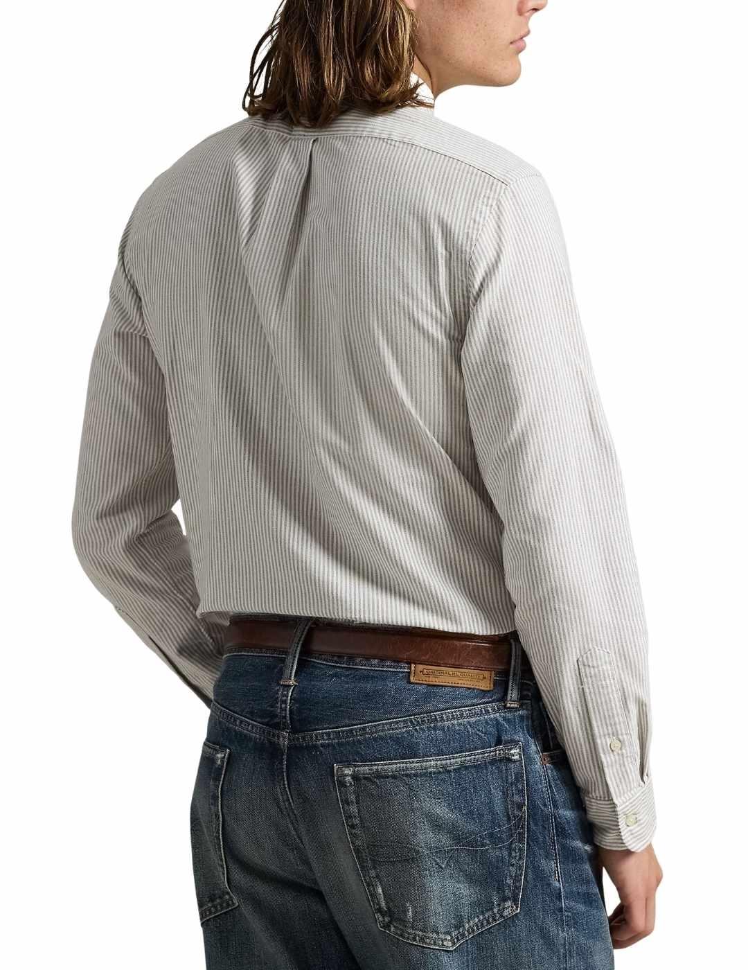 Camisa Polo Ralph Lauren de oxford slim fit de rayas