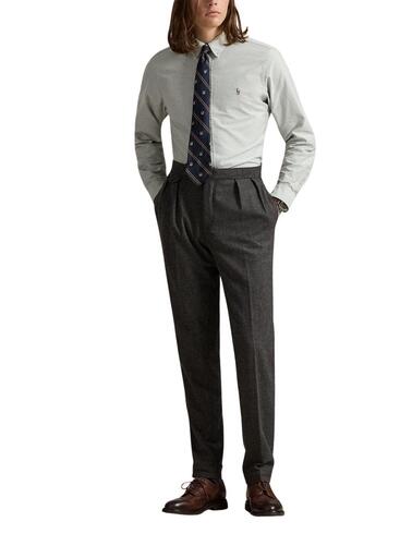 Camisa Polo Ralph Lauren de oxford slim fit en gris hombre