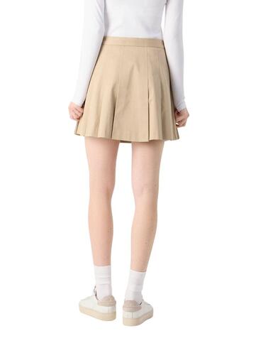 Falda Lacoste plisada en beige de mujer