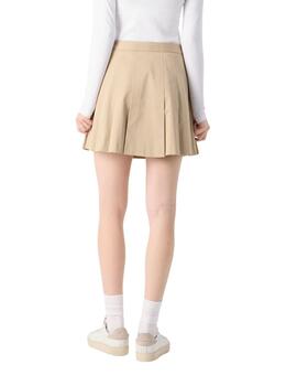 Falda Lacoste plisada en beige de mujer