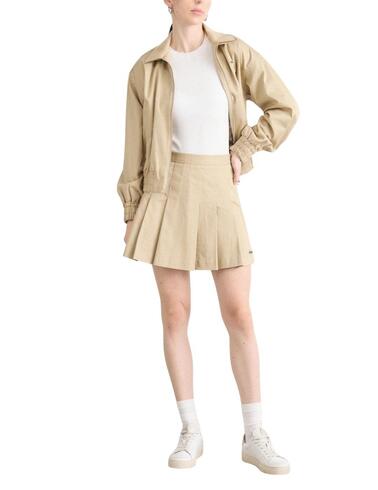 Falda Lacoste plisada en beige de mujer