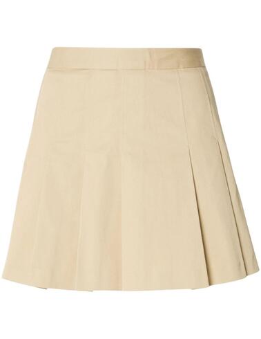 Falda Lacoste plisada en beige de mujer