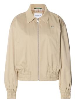 Cazadora Lacoste Bomber en beige de mujer