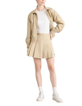 Cazadora Lacoste Bomber en beige de mujer