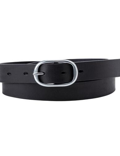 Cinturón Levi's® nCharlie Belt negro hebilla redondeada