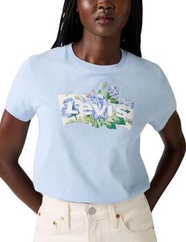 Camiseta Levi's® The Perfect Tee de mujer Blue Carnation
