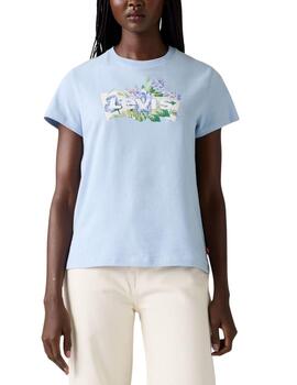Camiseta Levi's® The Perfect Tee de mujer Blue Carnation