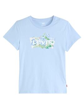 Camiseta Levi's® The Perfect Tee de mujer Blue Carnation