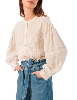 Camisa Indi & Cold con bordado étnico en algodón orgánico