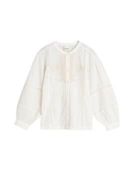 Camisa Indi & Cold con bordado étnico en algodón orgánico