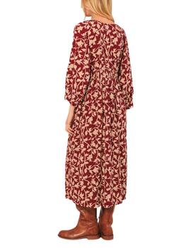 Vestido midi Indi & Cold estampado de viscosa para mujer