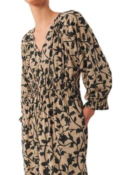 Vestido midi Indi & Cold estampado de viscosa para mujer