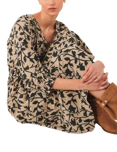 Vestido midi Indi & Cold estampado de viscosa para mujer