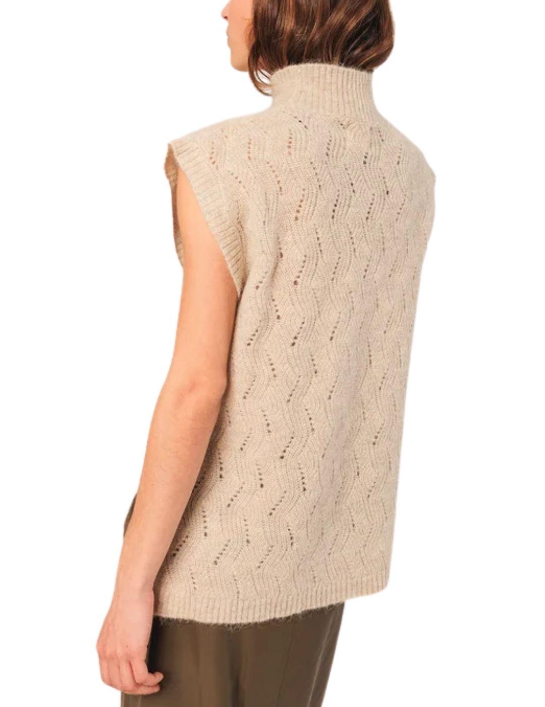 Chaleco Indi & Cold de punto de fantasía para mujer