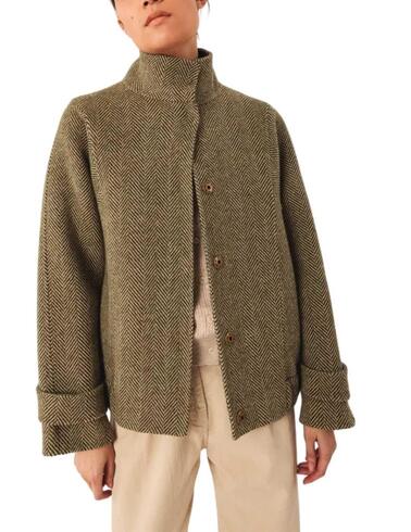 Abrigo Indi & Cold tipo bomber khaki