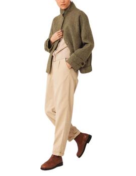 Abrigo Indi & Cold tipo bomber khaki