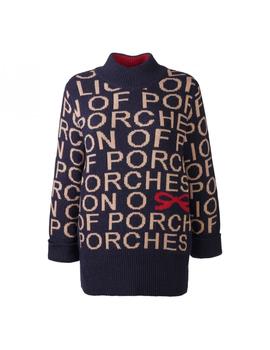 Jersey Lion Of Porches mujer con estampado de letras