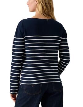 Jersey Levi's® depunto a rayas marino finito mujer