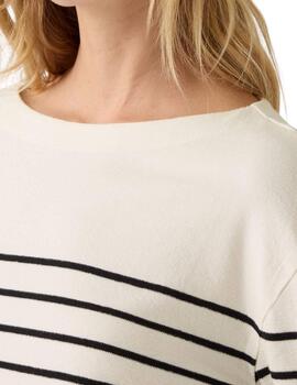 Jersey Levi's® de punto para mujer a rayas en color blanco
