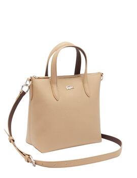 Bolso Lacoste mini tote Anna en beige para mujer
