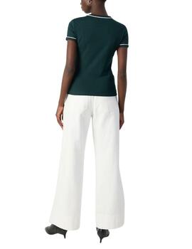 Lacoste camiseta m/c cuello redondo verde mujer