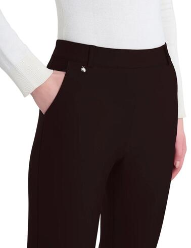 Pantalón Ragno crudo acampanado elástico de mujer
