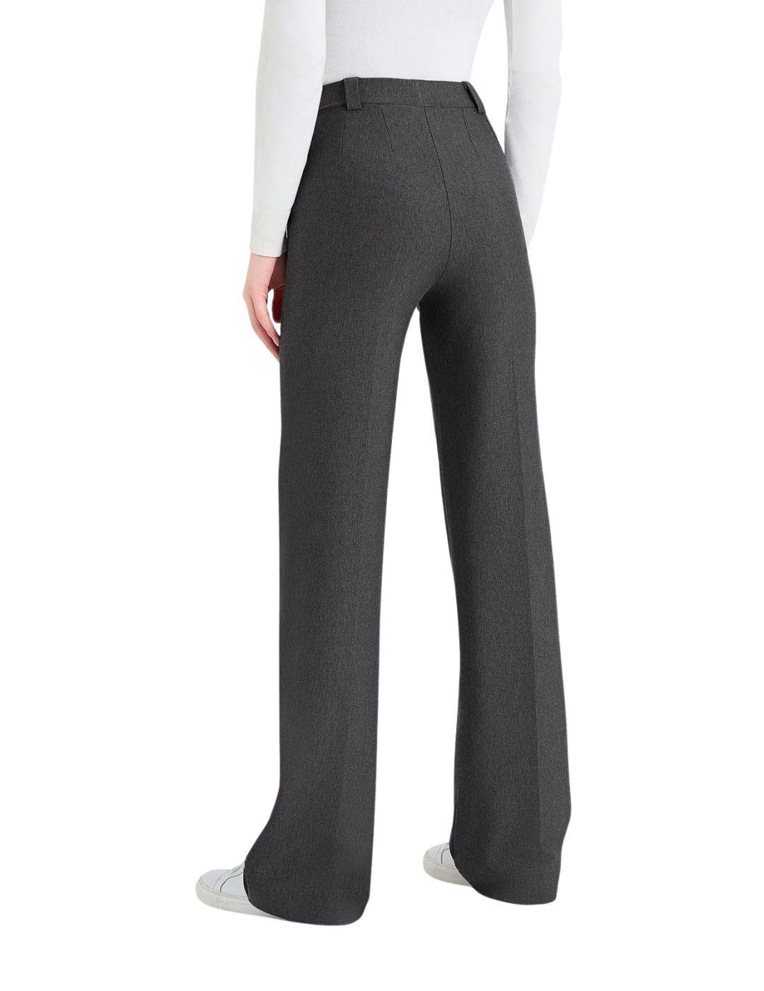Pantalón Ragno ancho con bolsillos en gris de mujer