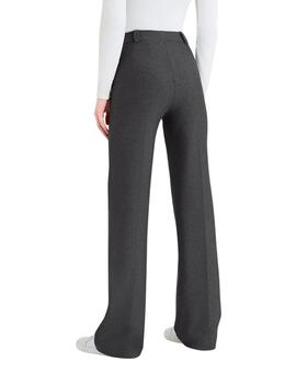 Pantalón Ragno ancho con bolsillos en gris de mujer